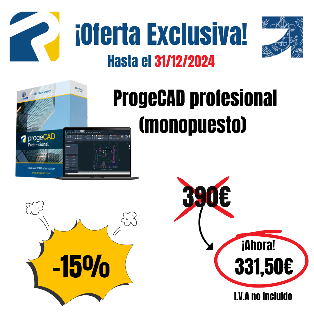 progeCAD profesional monopuesto (Español)  Oferta hasta 31/12/2024