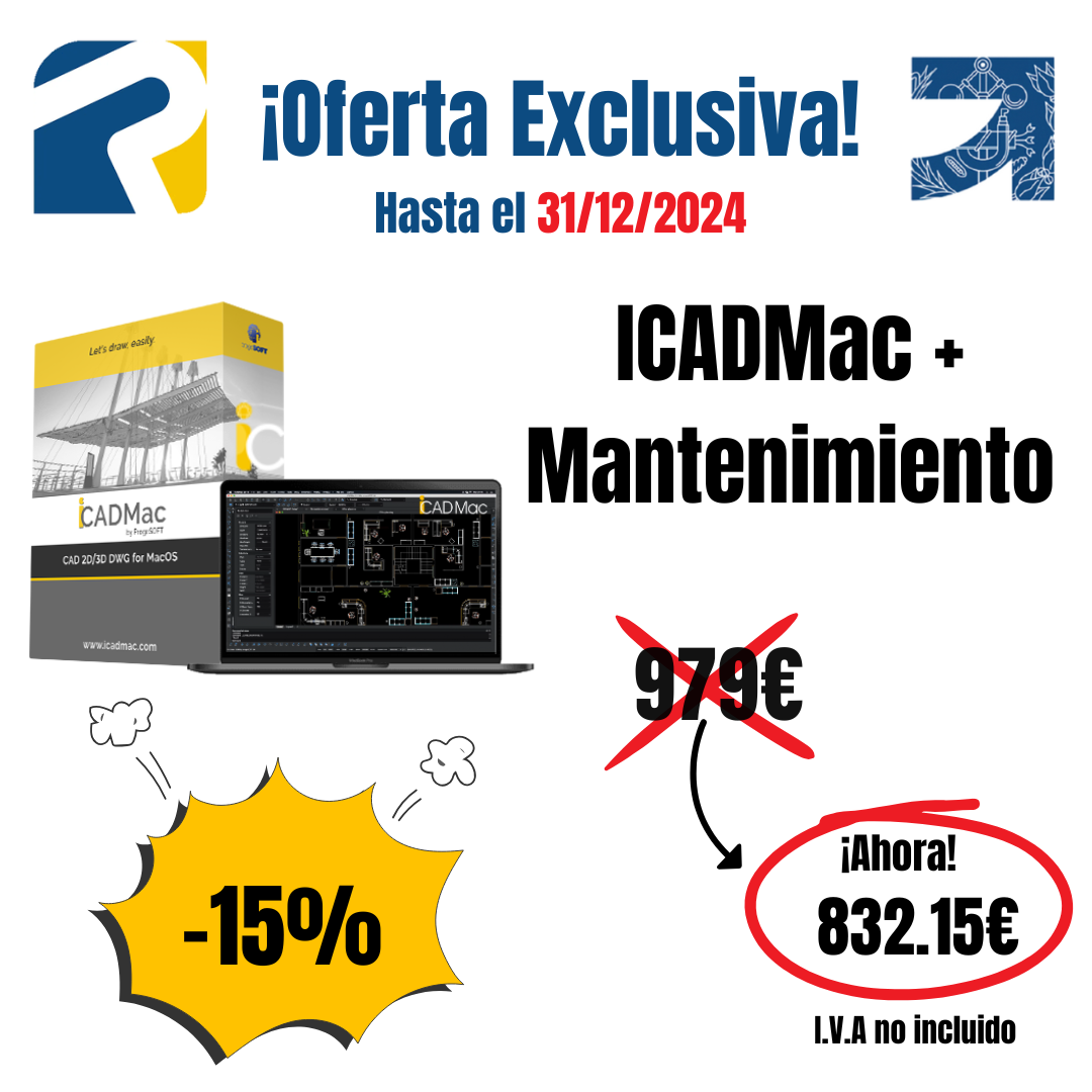 iCADMac + Mantenimiento - Oferta hasta 31/12/2024