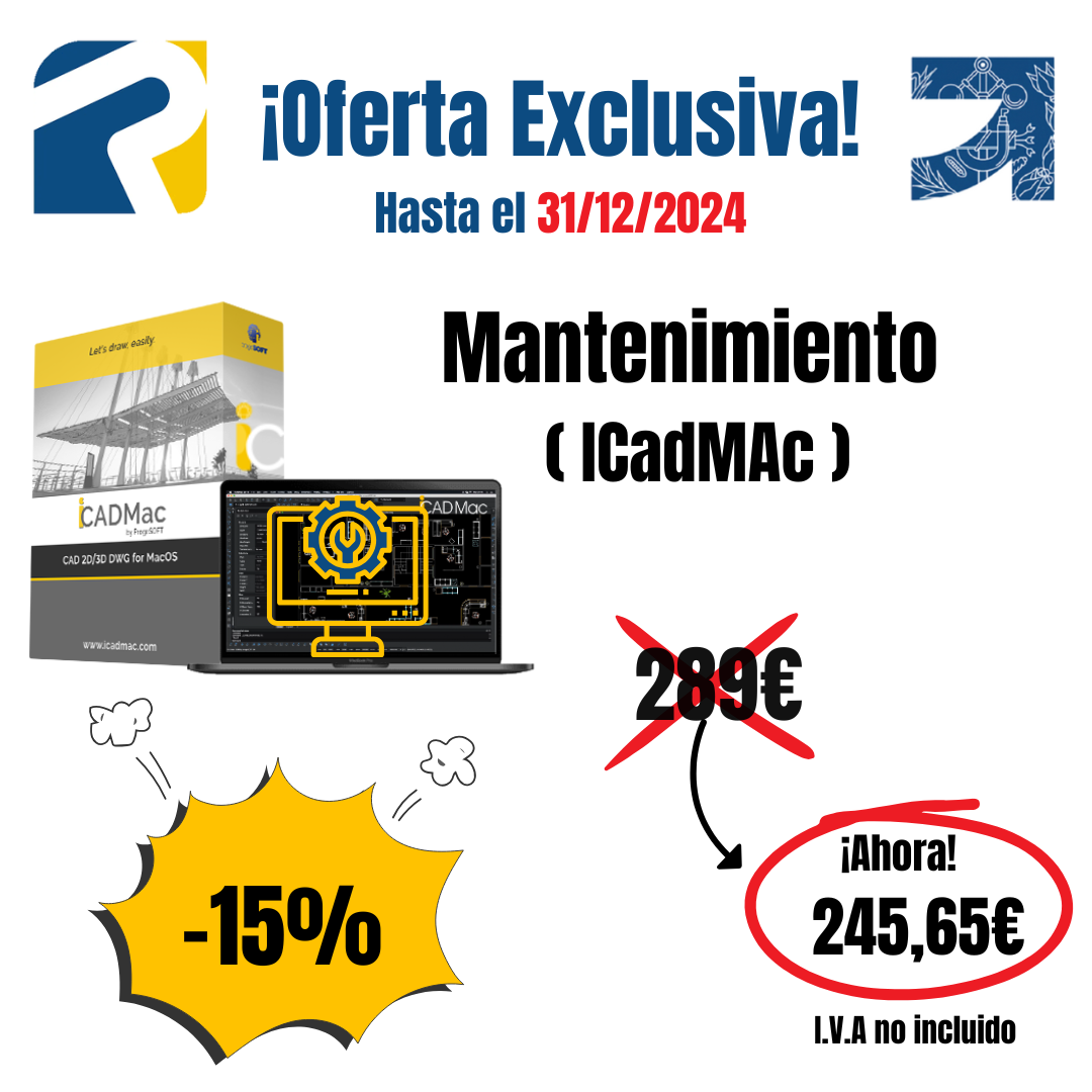 iCADMac Mantenimiento - Oferta hasta 31/12/2024