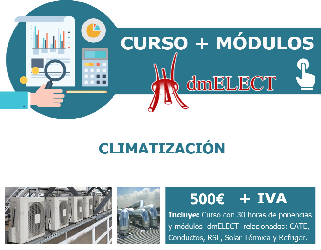 Curso CLIMATIZACIÓN  + Módulos (CATE, CONDUCTOS, RSF, SOLAR TÉRMICA y REFRIGERANTE)