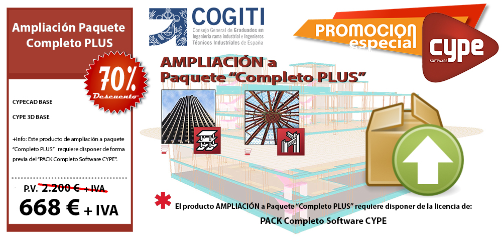 Ampliación a Paquete Completo Plus - Instalaciones y cálculo de estructuras 3D