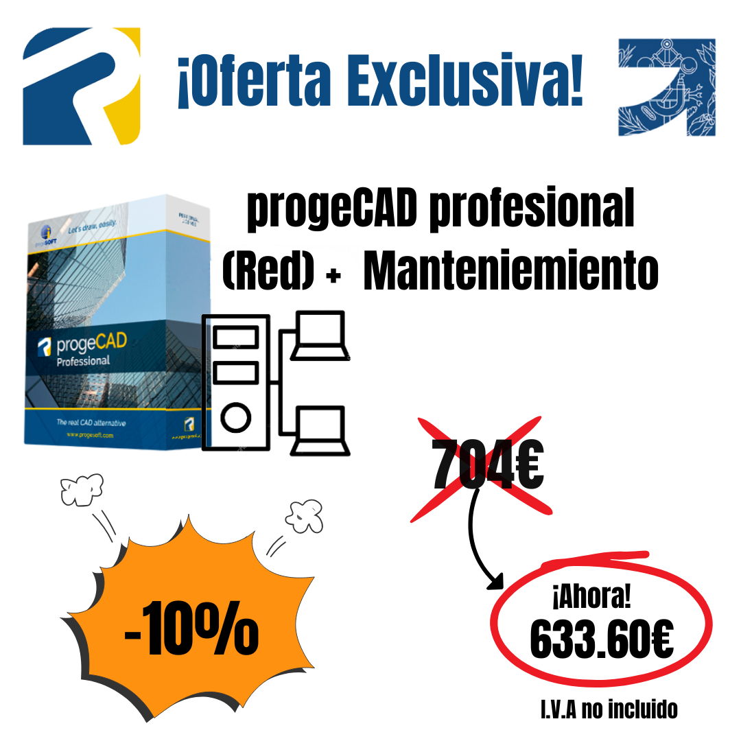 PERPETUA progeCAD Profesional en Red + Mantenimiento